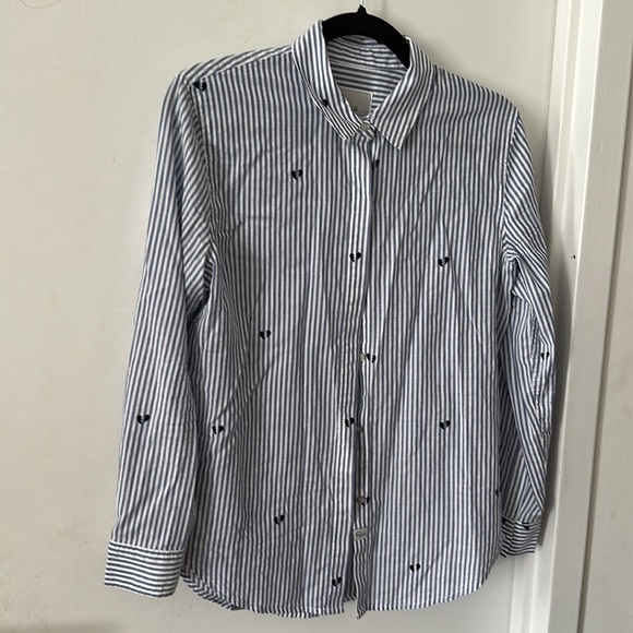 RAILS taylor broken hearts flocked shirt in broken hearts - Picture 3 of 9